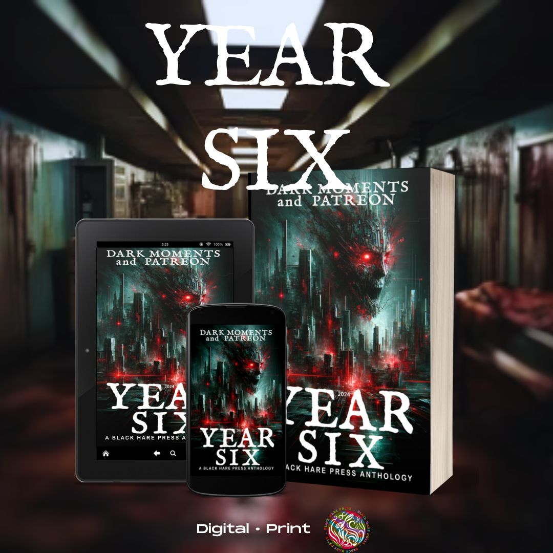 Find Charlie in Black Hare Press YEAR SIX Anthology